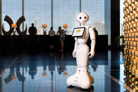 Pepper Robot Editorial Pepper the hotel robot